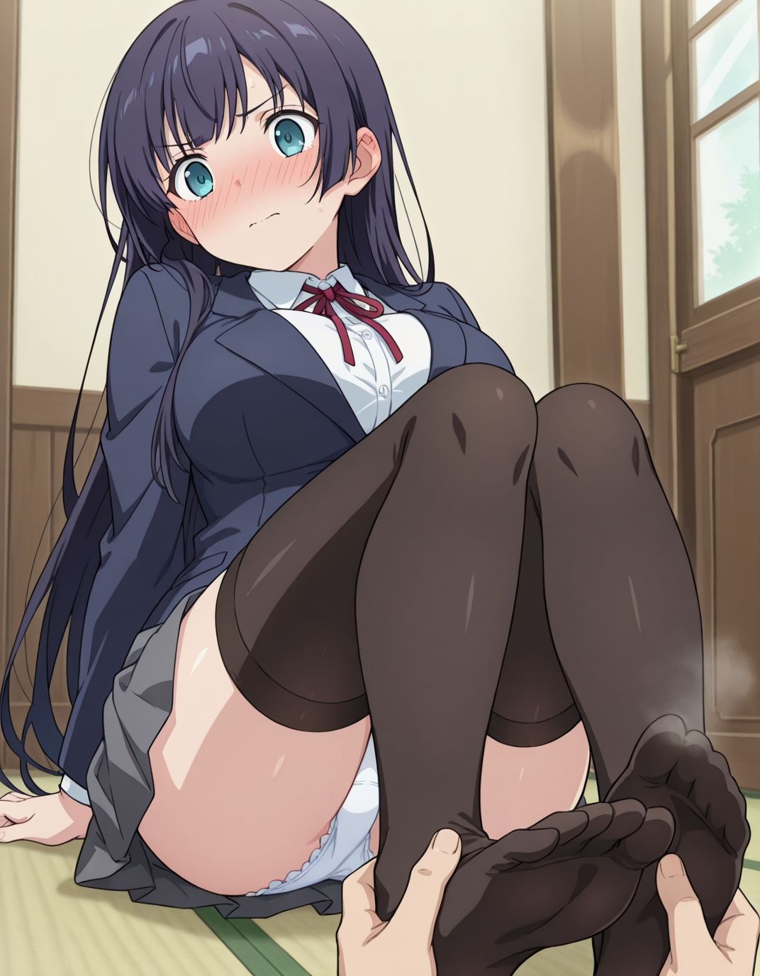 【229枚】七川咲花のエロい足コキで大量射精したいっ！【オリジナル】［229 photos］ I want to ejaculate a lot with Shoka Nanakawa erotic footjob！ ［Original］ サンプル3ページ目