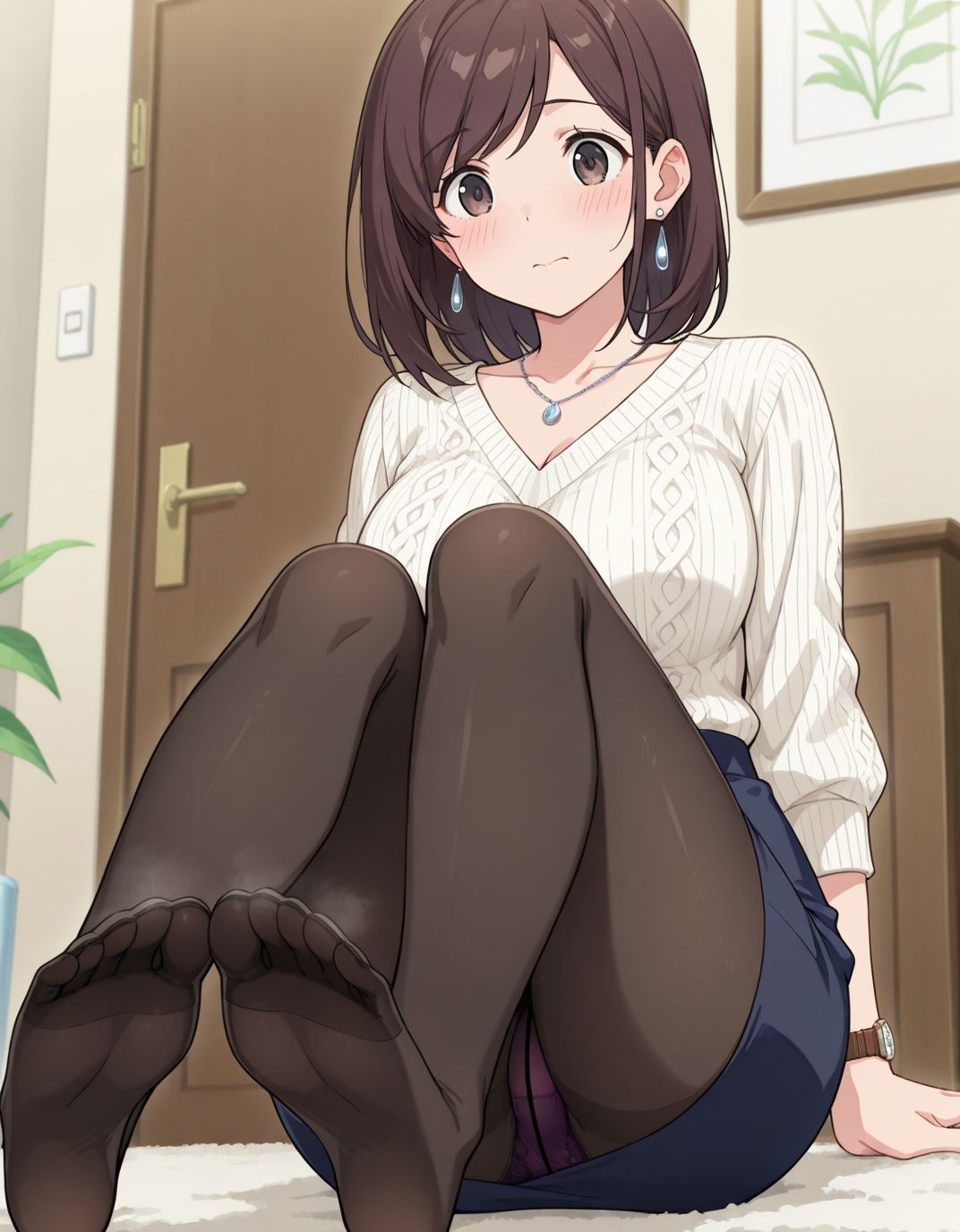 【211枚】盛野紘菜のエロい足コキで大量射精したいっ！【オリジナル】［211 photos］ I want to ejaculate a lot with Morino Hirona erotic footjob！ ［Original］ サンプル2ページ目
