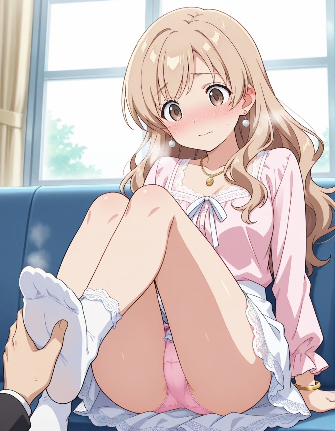 【223枚】岩浦風音のエロい足コキで大量射精したいっ！【オリジナル】［223 photos］ I want to ejaculate a lot with Iwaura Kasane erotic footjob！ ［Original］ サンプル2ページ目