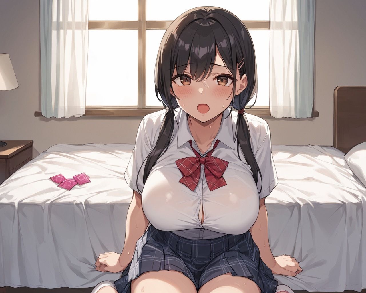 小悪魔な爆乳ギャルと種付けセックス サンプル2ページ目