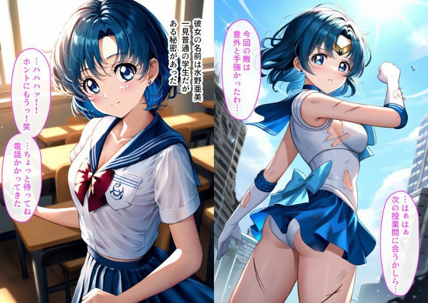 美少女戦士が妊娠するまで。セーラーマーキュリーの孕ませ記録 サンプル1ページ目