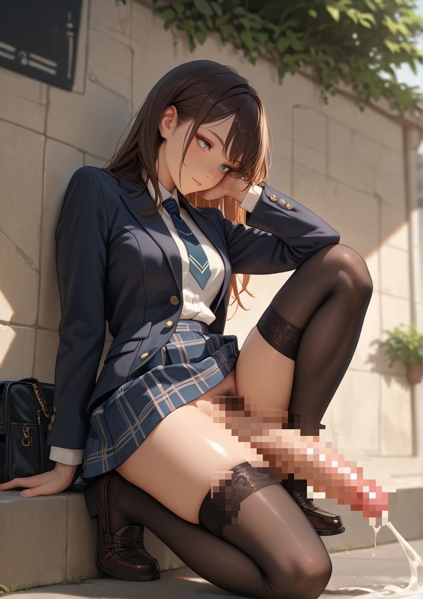 ふたなりコスプレ写真集 制服編 サンプル4ページ目