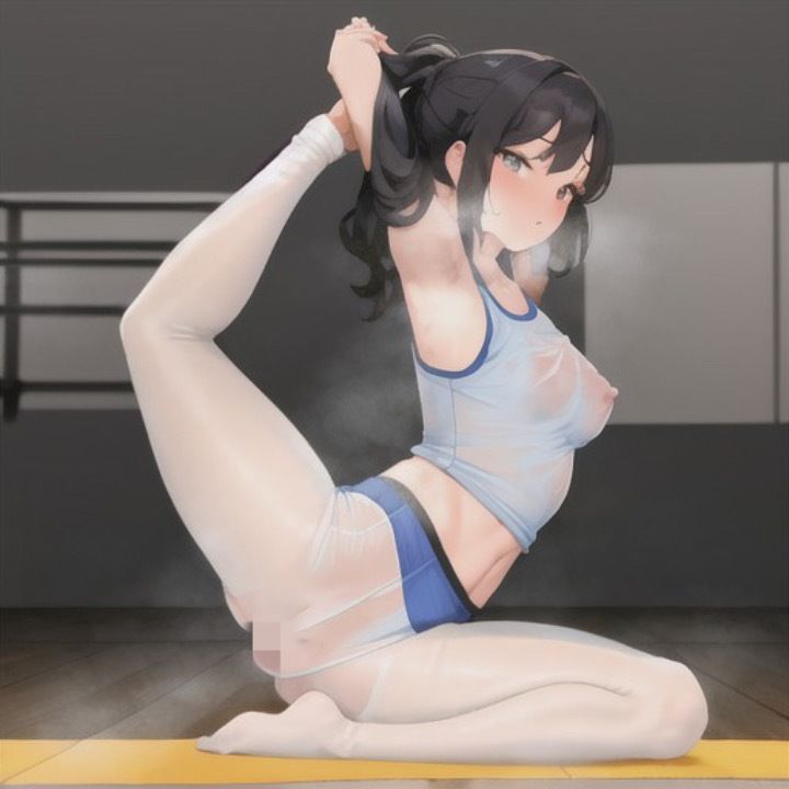 スッケスケ！？エロフィットネスクラブ  黒髪ちゃん編 サンプル5ページ目