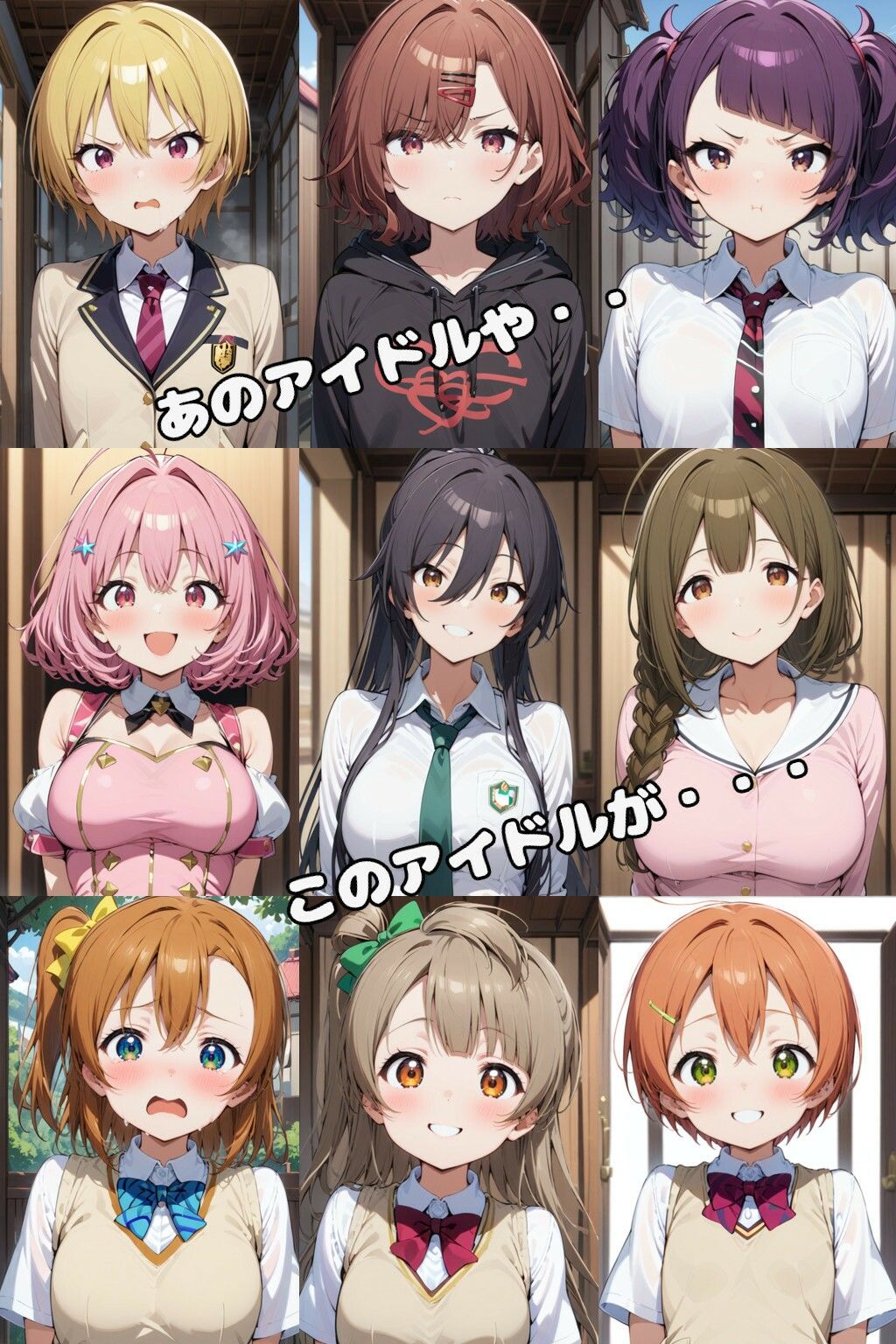 壁尻ヒロインズ3 〜アイドルマスター＆ラブライブ！〜 サンプル6ページ目