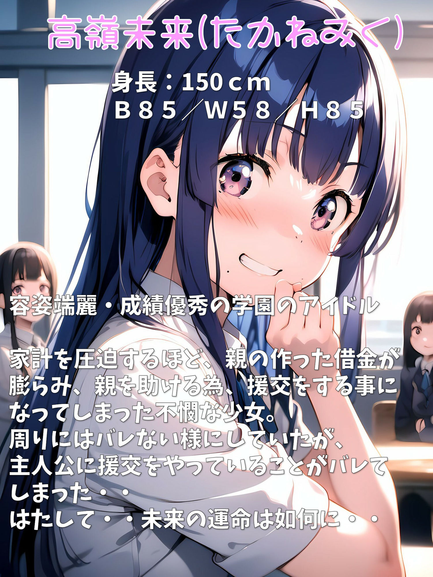 援交の代償 彼女の秘密を知ってしまったからにはしっかりハメてしまおう サンプル1ページ目