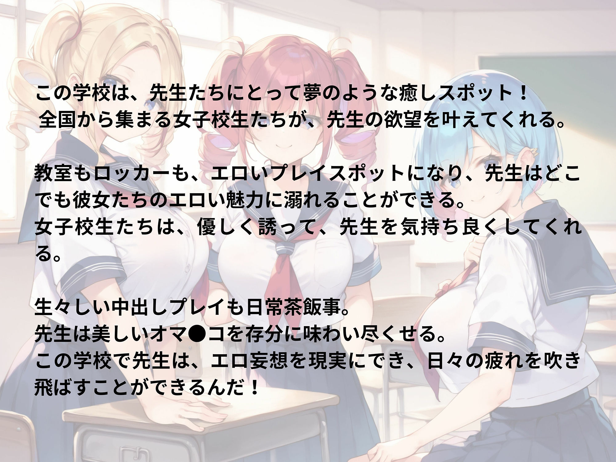 ハーレムスクール 先生が元気になれる学校 サンプル1ページ目