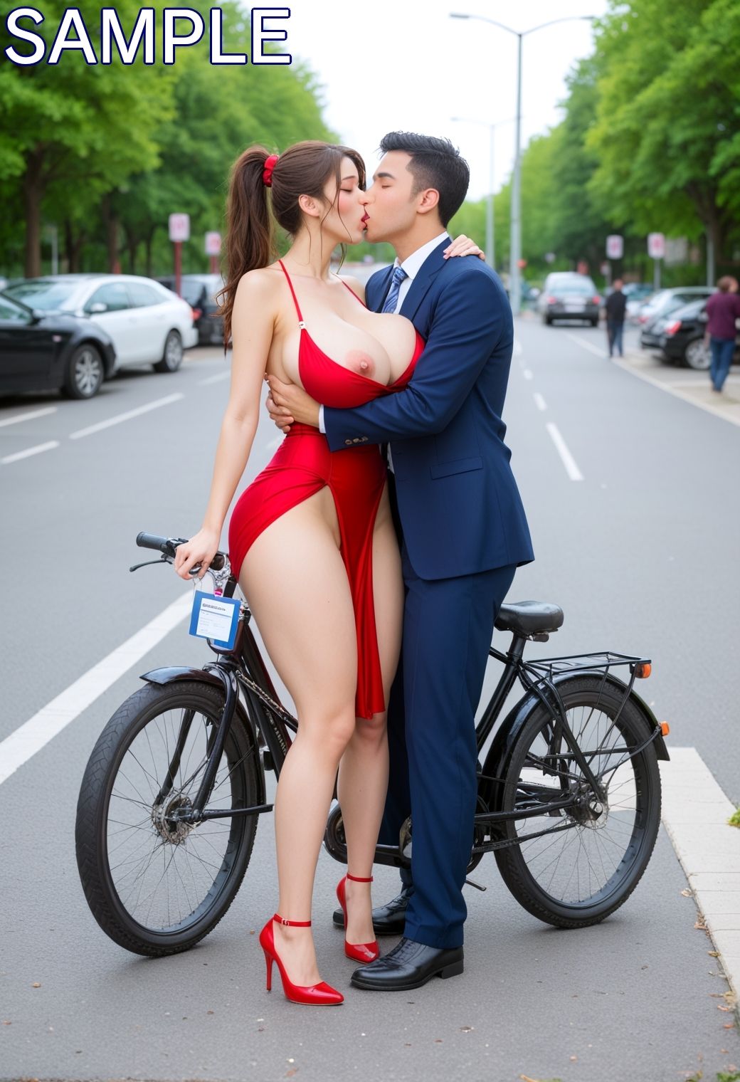 キスをしたくてしたくてたまらない変態女 サンプル4ページ目