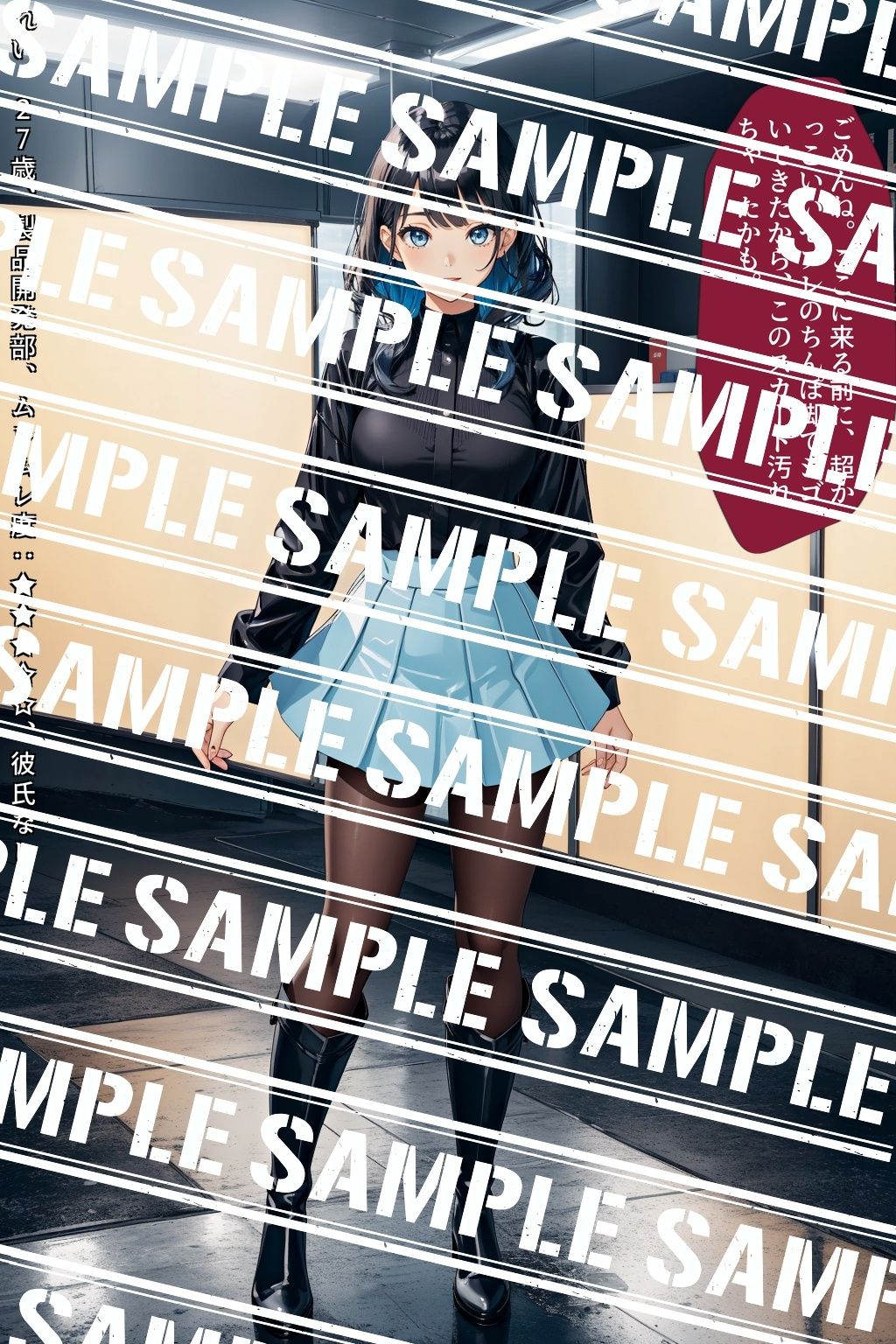 黒ストブーツ、私の脚にひざまずけ vol.1 サンプル2ページ目