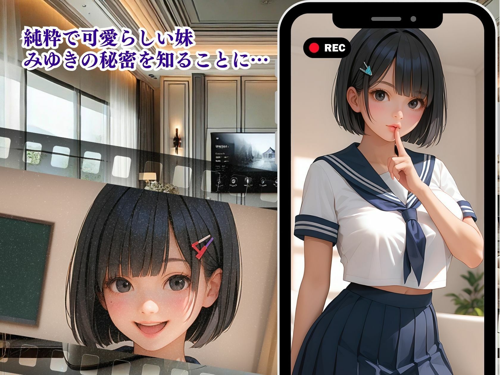 純潔ビッチ妹の蜜遊戯 サンプル2ページ目