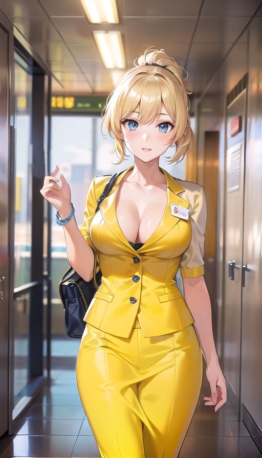 金髪ギャルキャビンアテンダント サンプル2ページ目