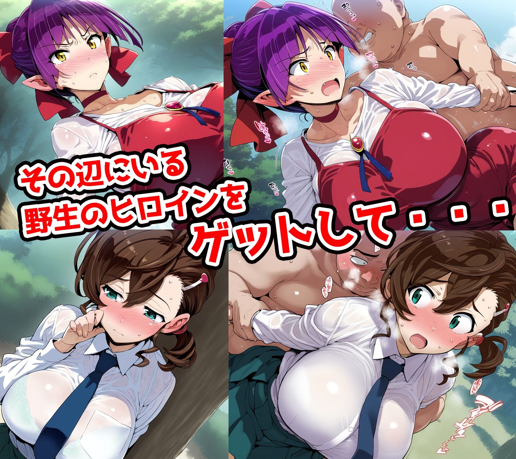 野生少女 ね○娘＆犬山○な 快楽堕ち画像集 500枚 サンプル1ページ目
