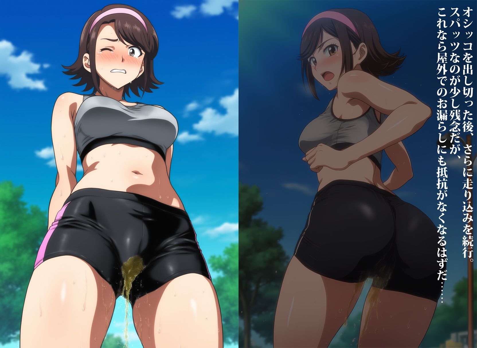 女子アスリートをお漏らしマゾに調教した件 サンプル4ページ目