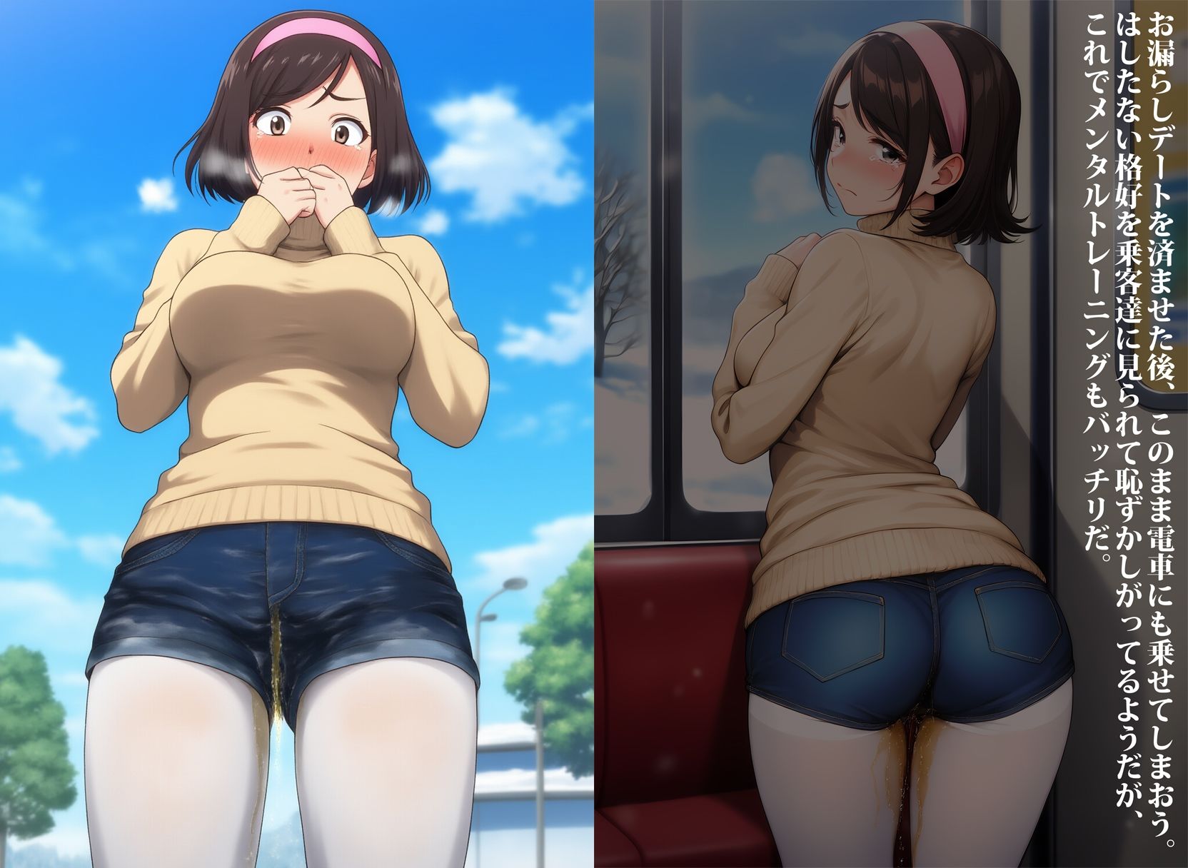 女子アスリートをお漏らしマゾに調教した件 サンプル8ページ目
