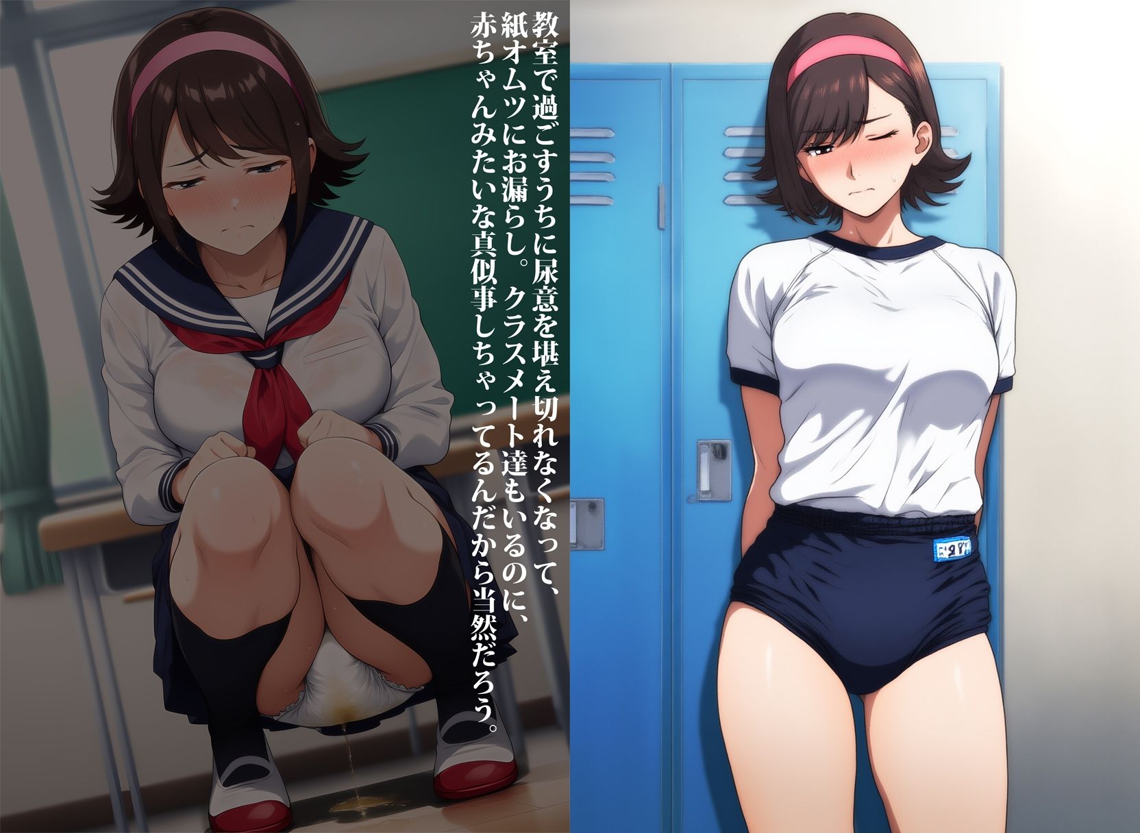 女子アスリートをお漏らしマゾに調教した件 サンプル9ページ目