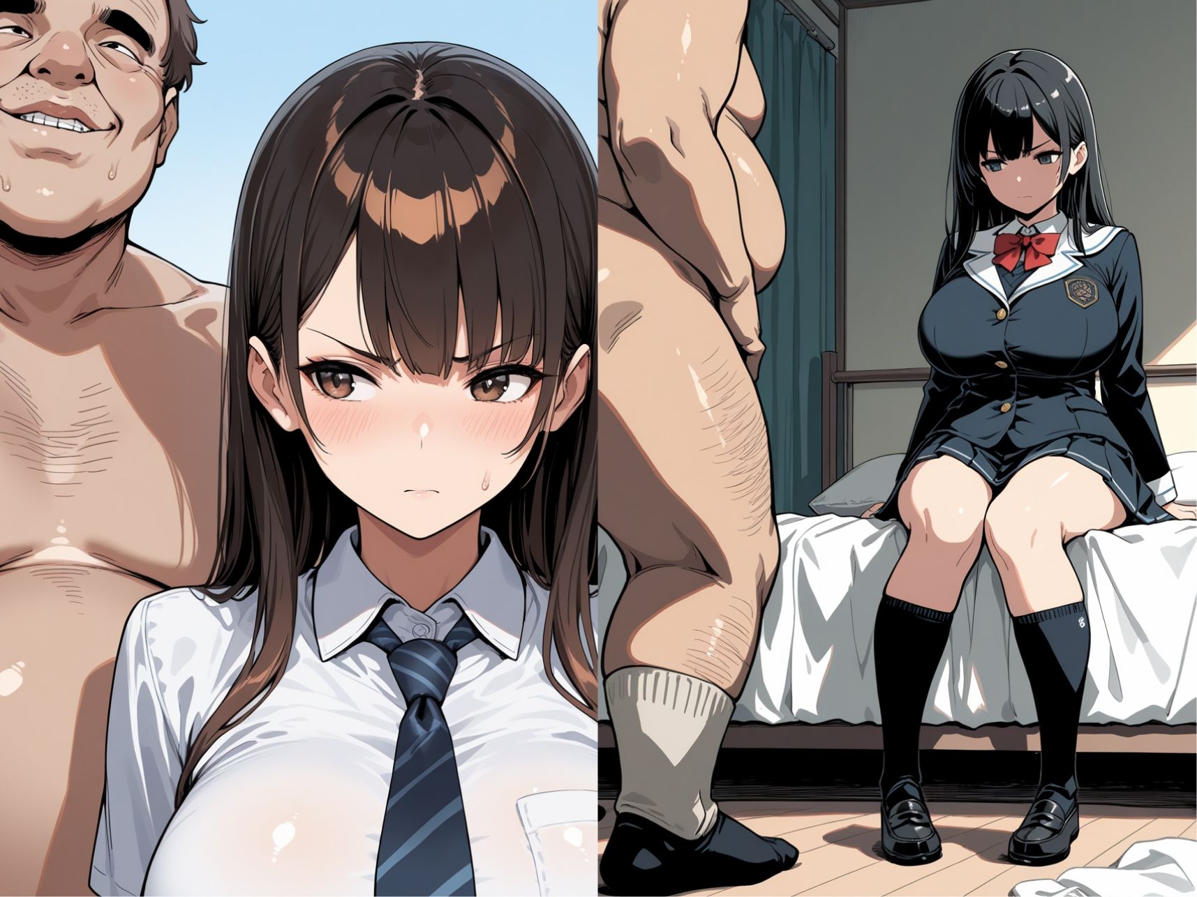 女子校生ときもおじさん02 -私はきもおじ教師の性奴●編- サンプル2ページ目