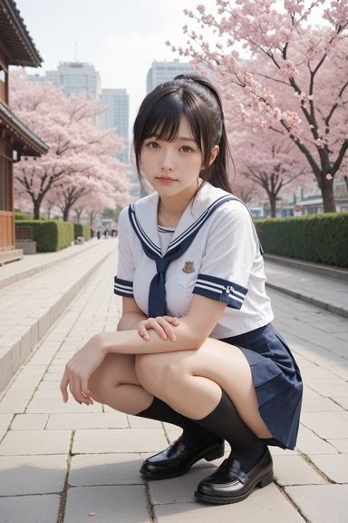 春の制服美少女の変態行為 サンプル3ページ目