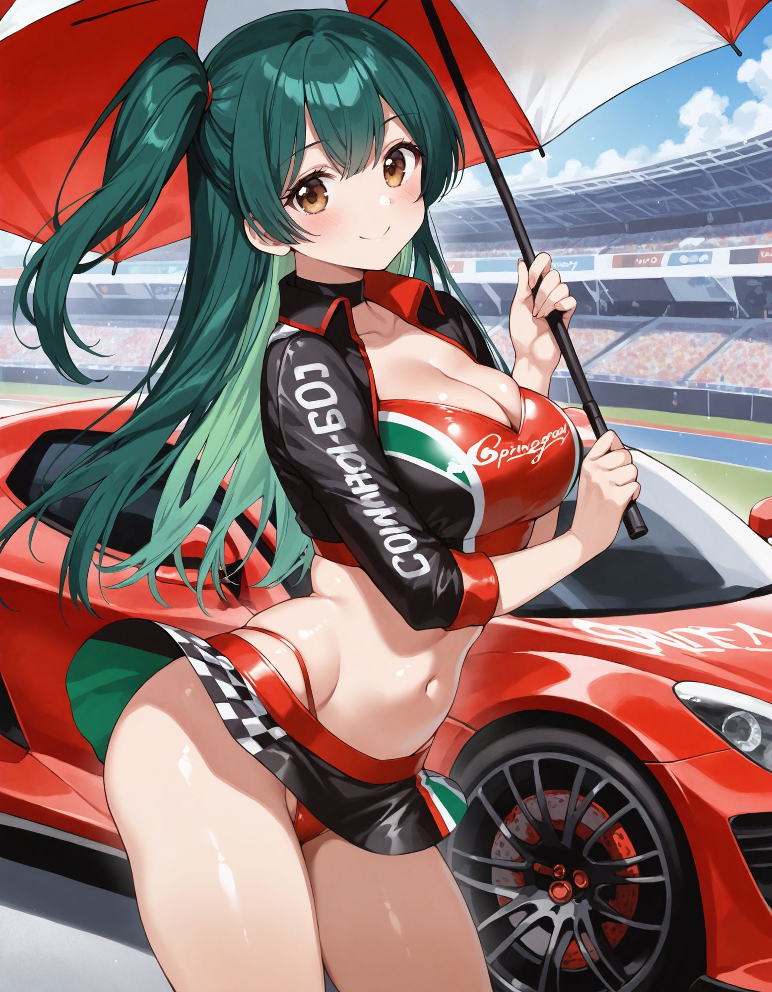 レースクイーンのパンチラ サンプル1ページ目