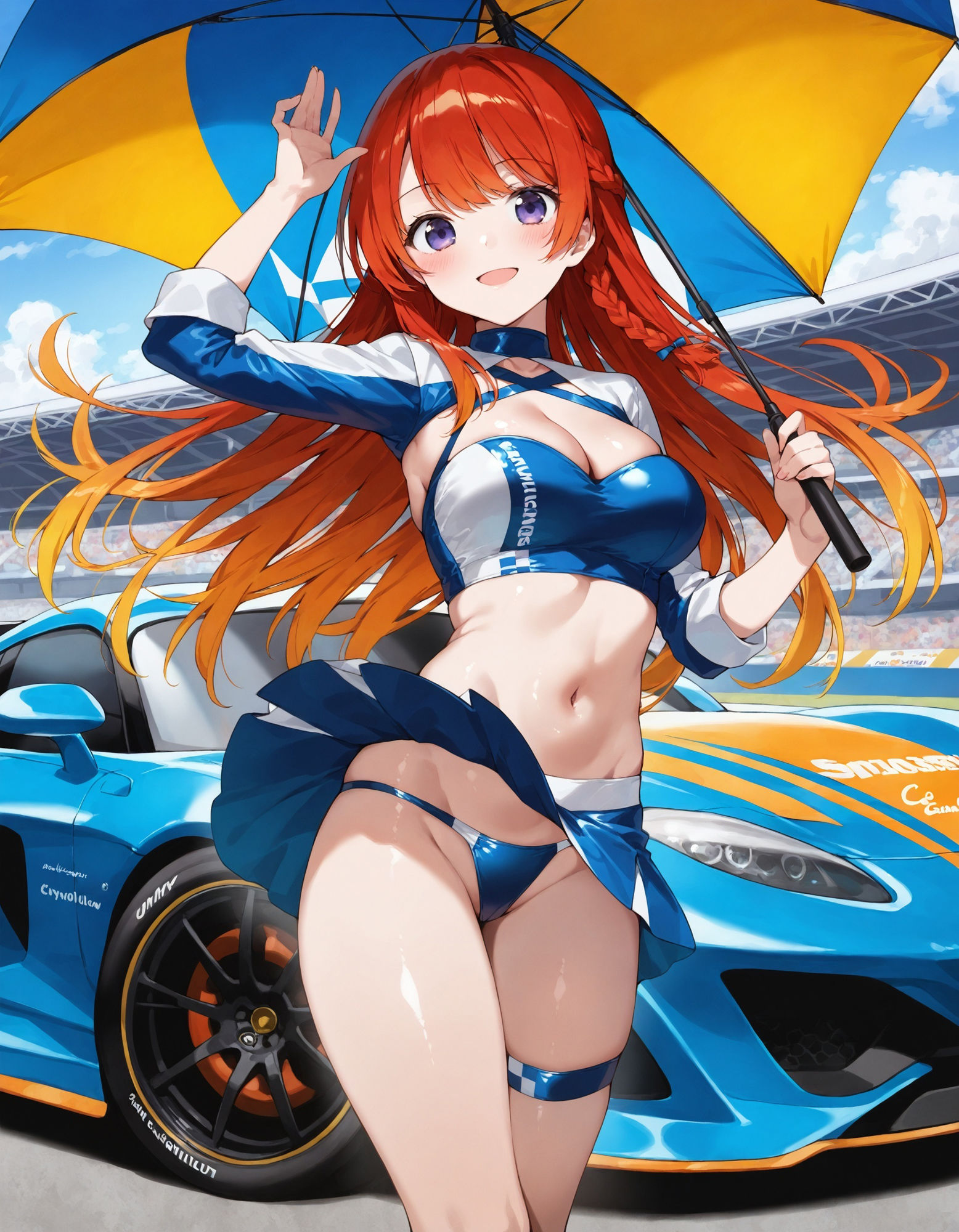 レースクイーンのパンチラ サンプル2ページ目