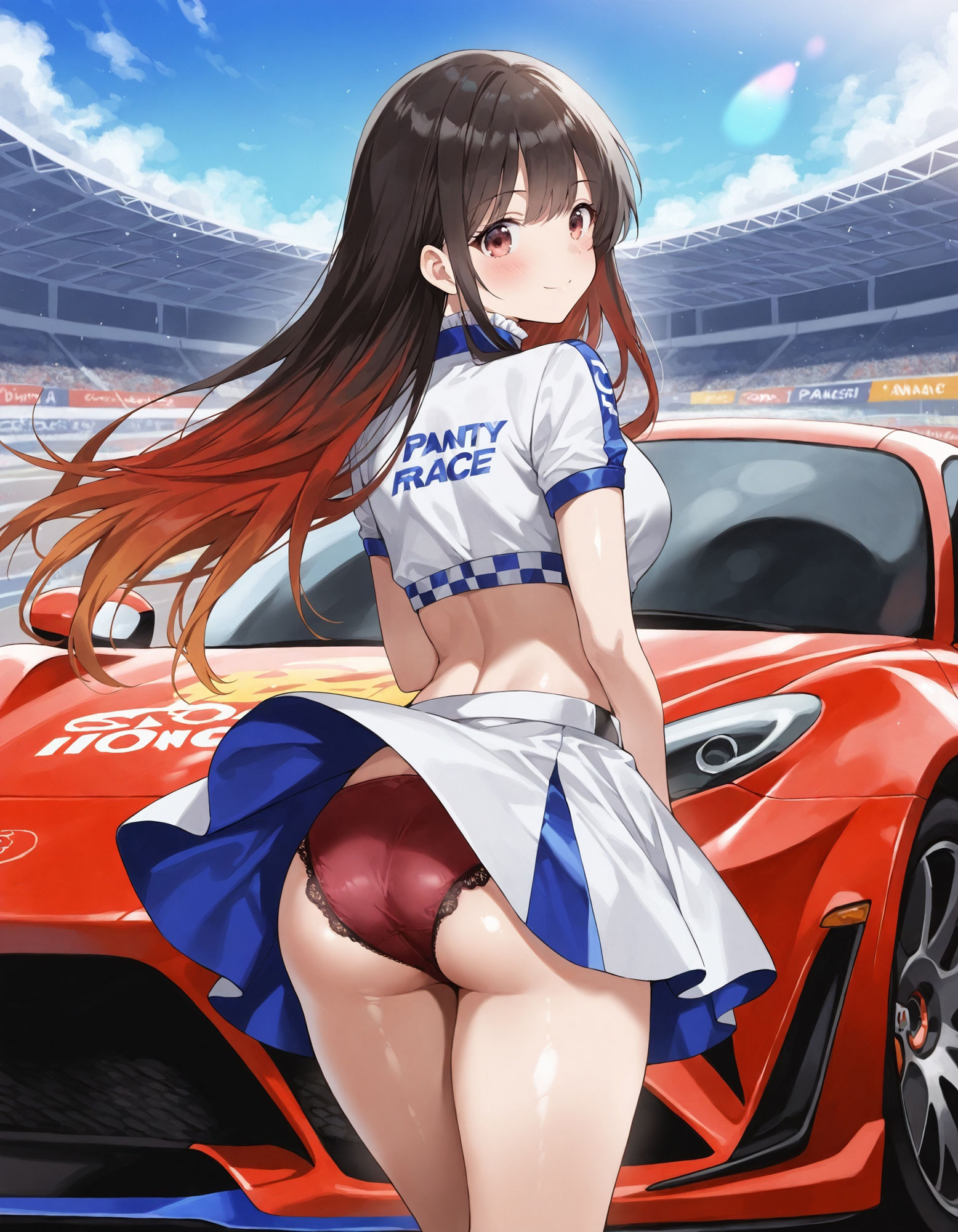 レースクイーンのパンチラ サンプル3ページ目