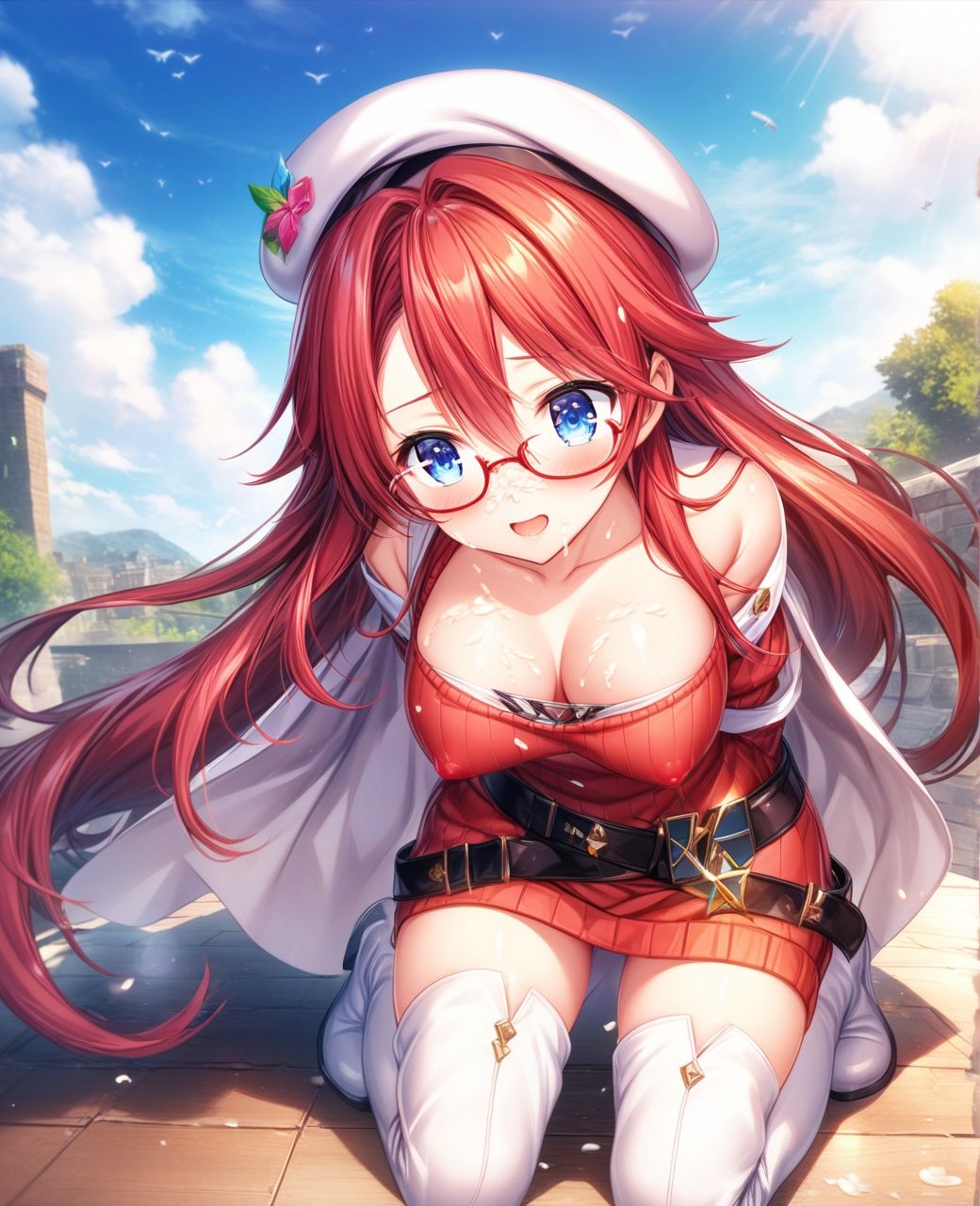 美少女羞恥 白濁デコレ・アテ〇先生（サモナイ） サンプル6ページ目