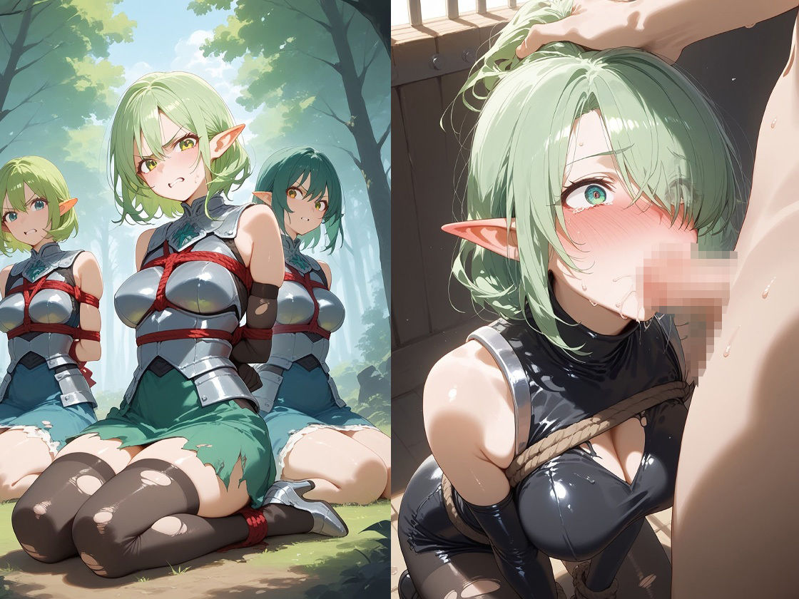 まとめて奴●化☆エルフ騎士団 サンプル2ページ目