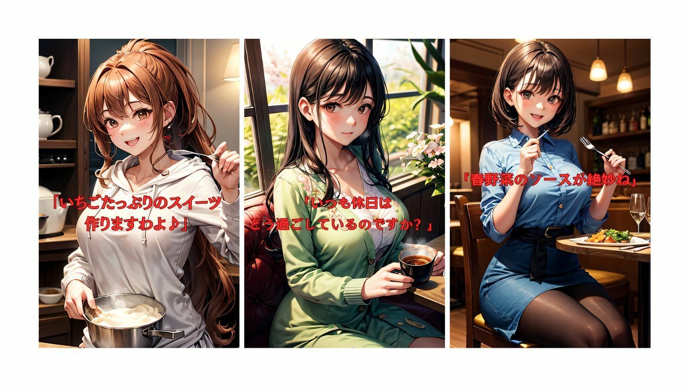 3人のお嬢様と初めてのデート  画像326枚 サンプル4ページ目