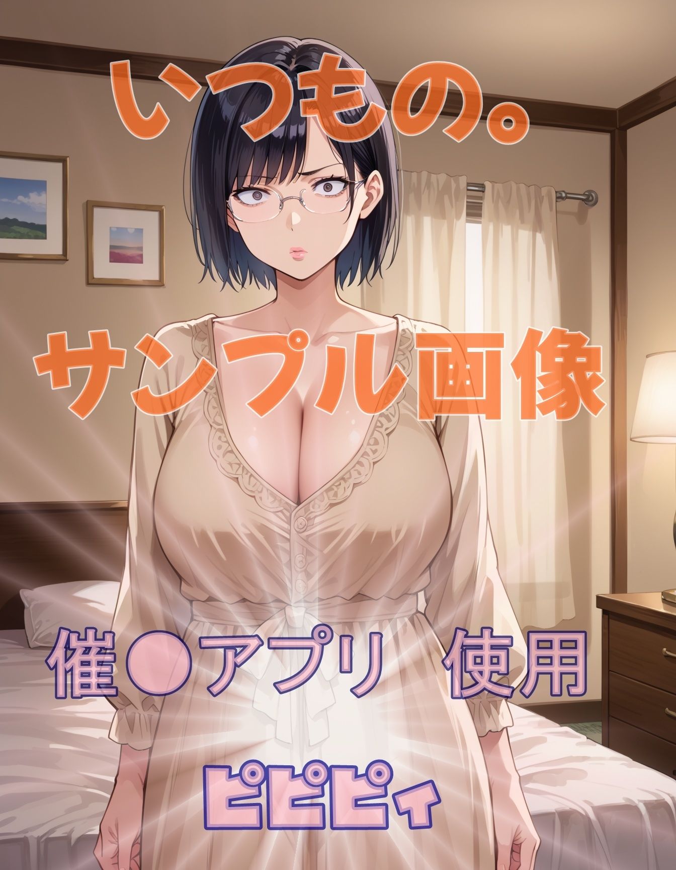 お隣の地味顔おばさんとベットの上で。 サンプル1ページ目