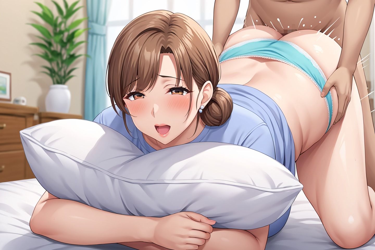 中出しの快楽に溺れた爆乳ママと僕 サンプル4ページ目