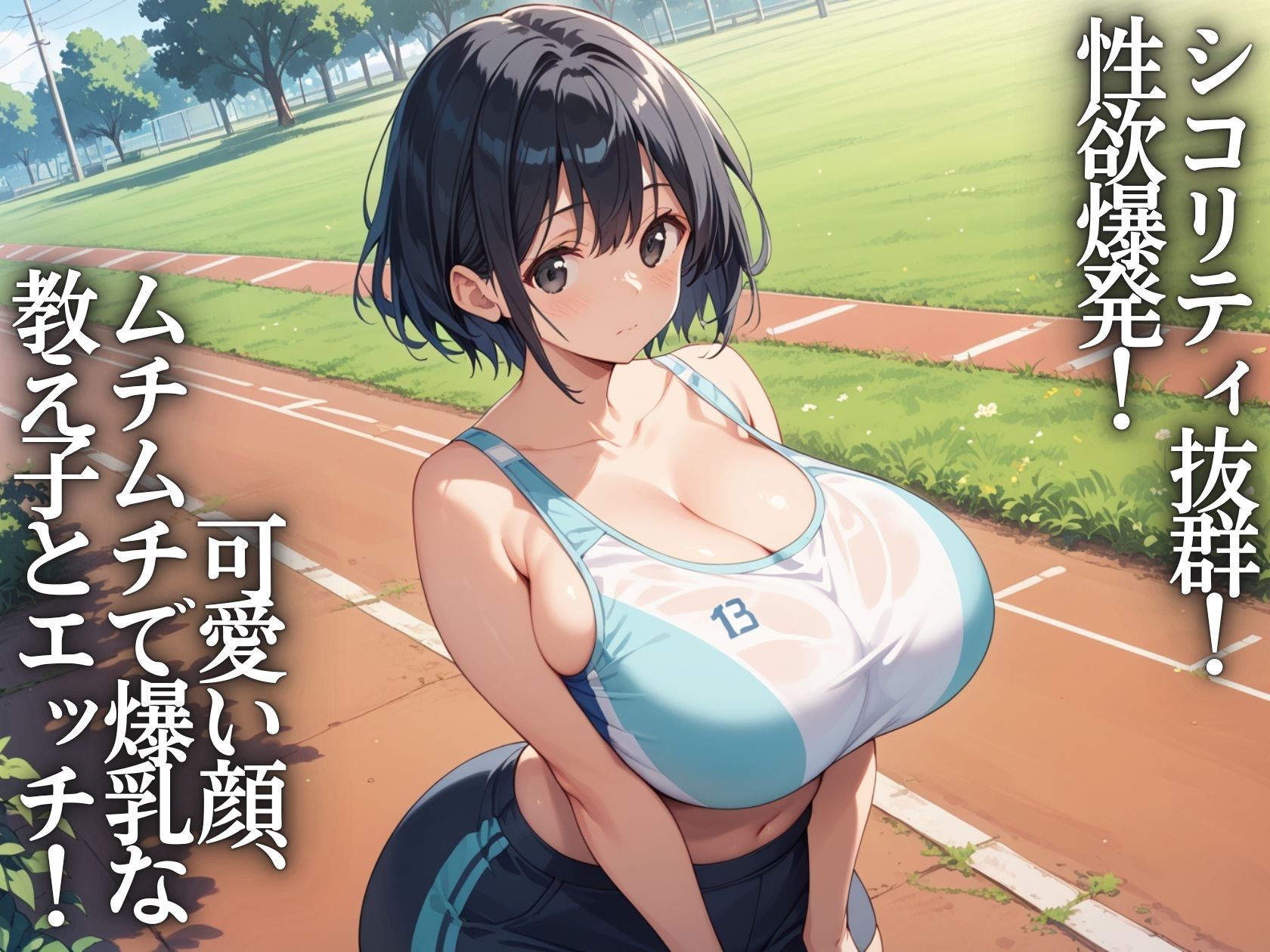 陸上爆乳女子校生を肉便器にして泣いてもヤリたい放題www サンプル1ページ目