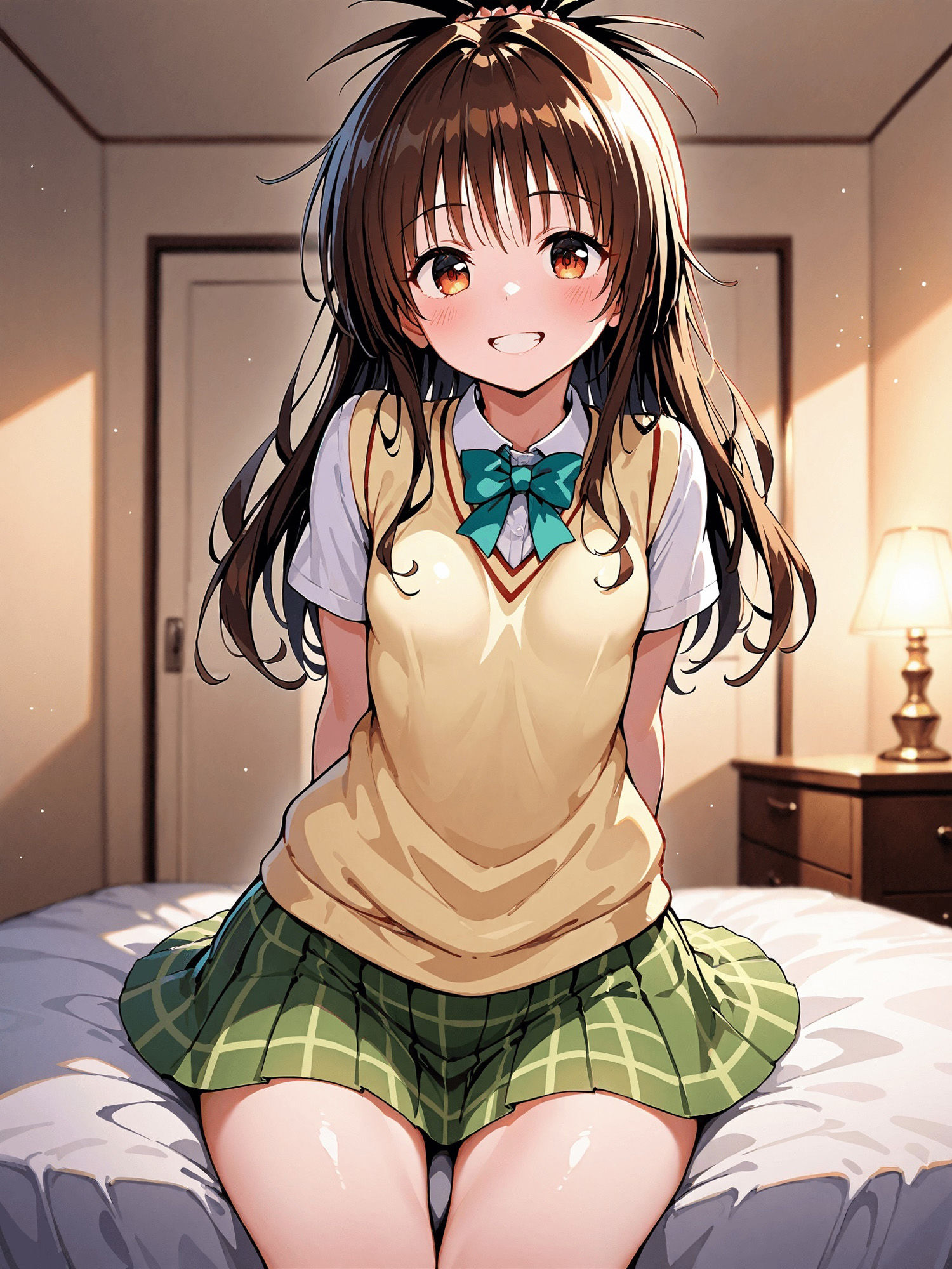 ヒロイン即えっち 結●美柑 制服編 サンプル1ページ目