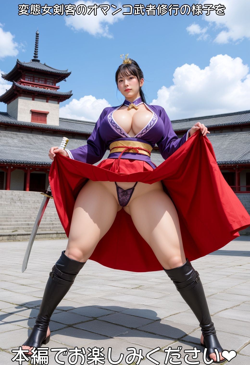 変態女剣客〜オマンコ武者修行〜 サンプル10ページ目