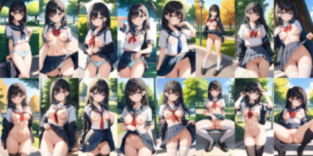 彼女と公園でエッチ【500枚】 サンプル3ページ目
