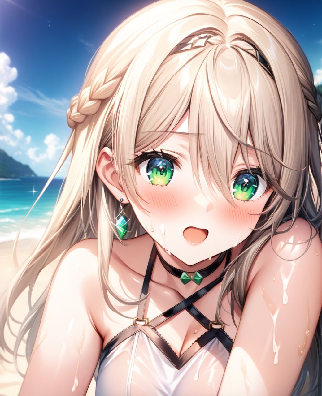 美少女羞恥 白濁デコレ・エレイン・オーク〇ール（黎の軌跡） サンプル4ページ目