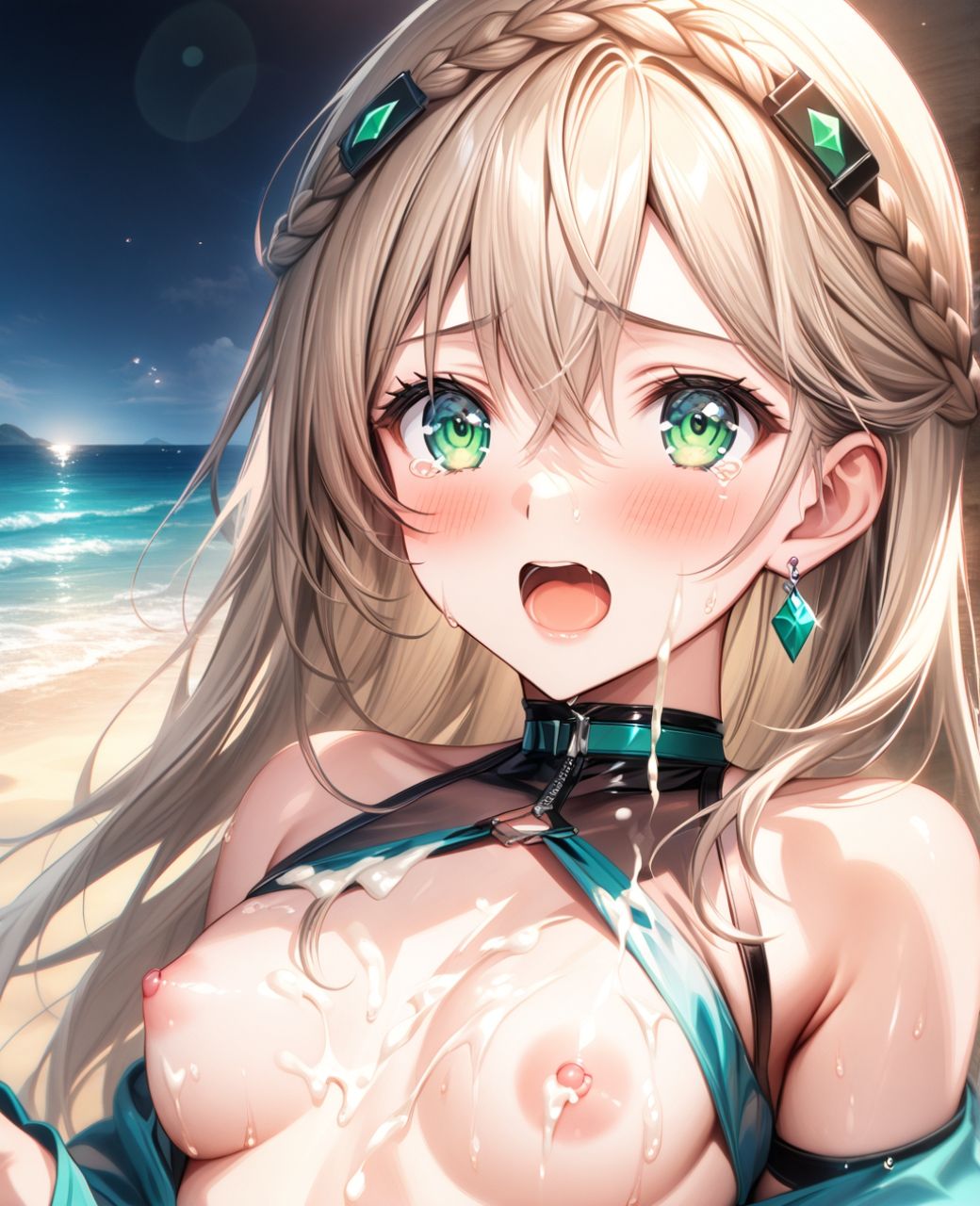 美少女羞恥 白濁デコレ・エレイン・オーク〇ール（黎の軌跡） サンプル5ページ目