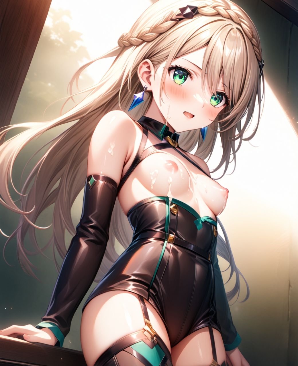 美少女羞恥 白濁デコレ・エレイン・オーク〇ール（黎の軌跡） サンプル7ページ目