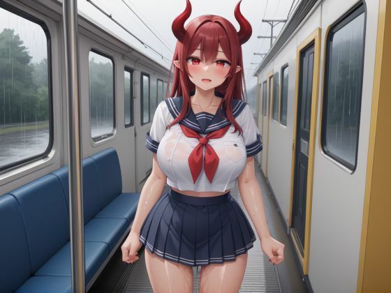 悪魔を電車の中で集団レ●プ サンプル1ページ目