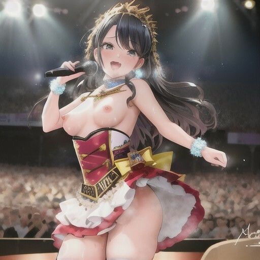 （裏）人気アイドルのエロライブ  黒髪ちゃん編 サンプル5ページ目