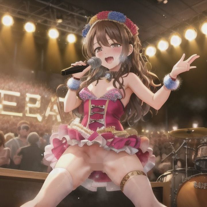 （裏）人気アイドルのエロライブ  茶髪ちゃん編 サンプル3ページ目