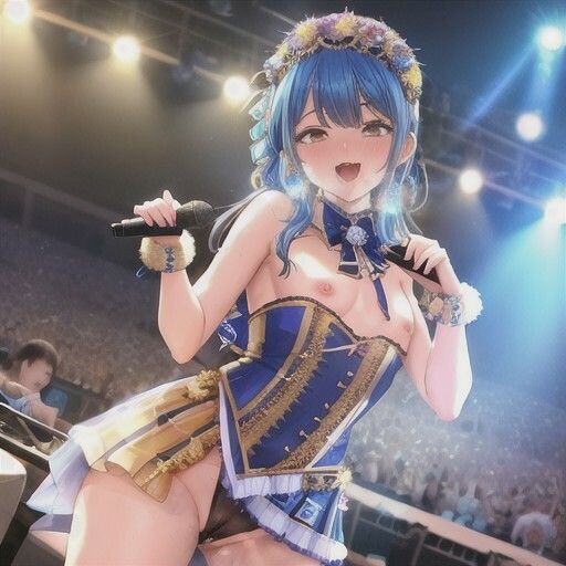 （裏）人気アイドルのエロライブ  青髪ちゃん編 サンプル1ページ目