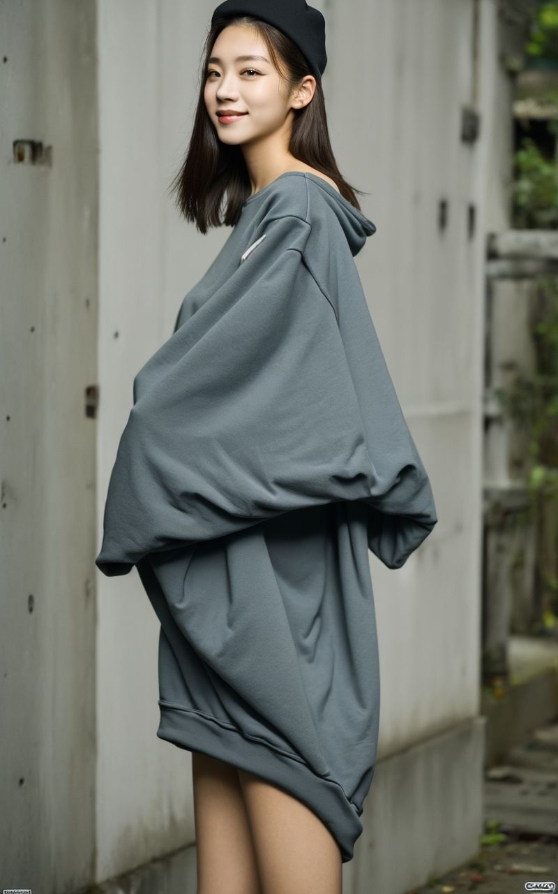 AI美女写真集┃ダークグレーの乙女 サンプル5ページ目