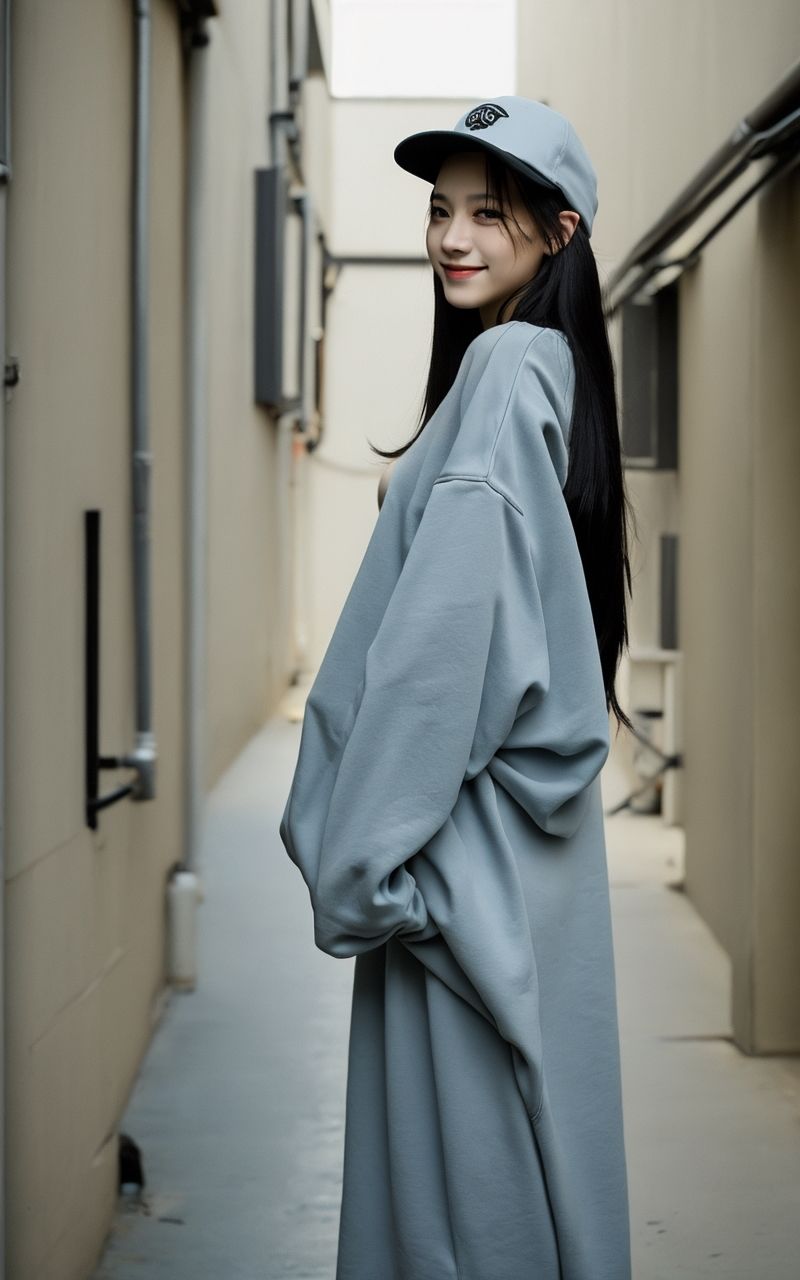 AI美女写真集┃ダークグレーの乙女 サンプル10ページ目