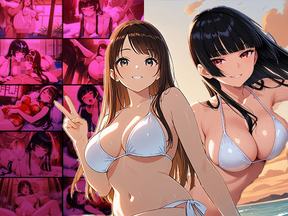爆乳黒髪モデルと清楚茶髪グラドルの秘密個人撮影で悶絶淫乱化【350枚収録】【4K】【FANZA専売】 サンプル1ページ目