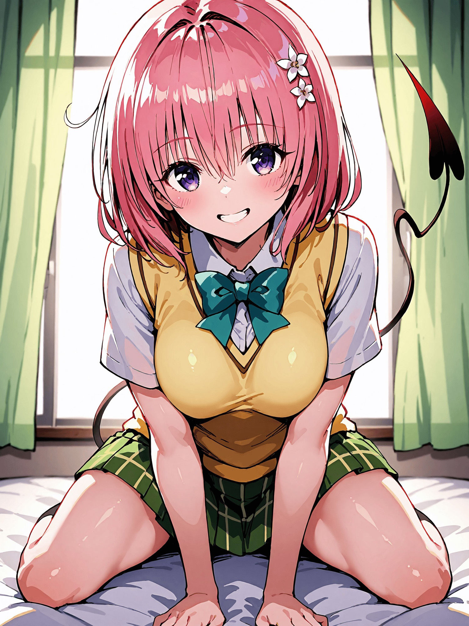 ヒロイン即えっち モ● 制服編 サンプル1ページ目