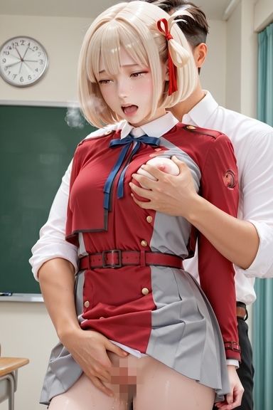錦◯千束 えちえちコスプレ サンプル4ページ目