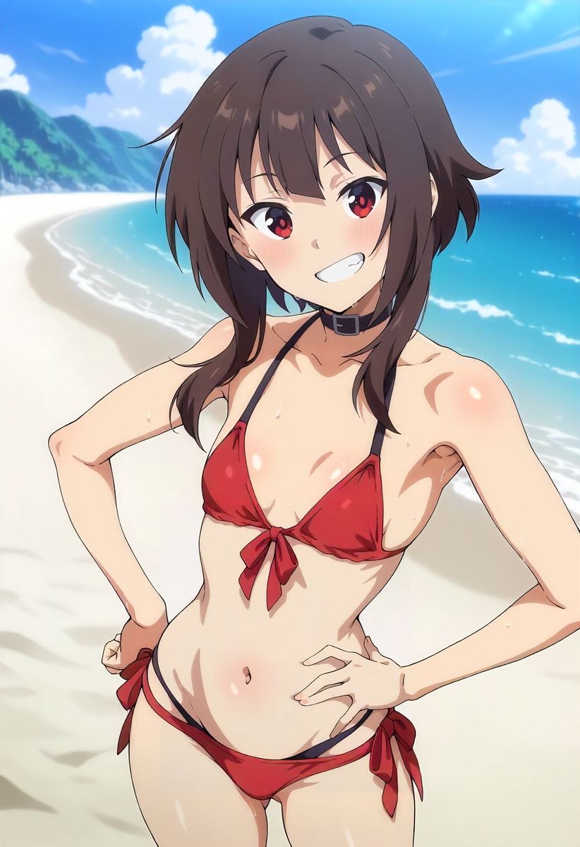 め〇みんコスプレの女の子とビーチでこっそりH サンプル2ページ目