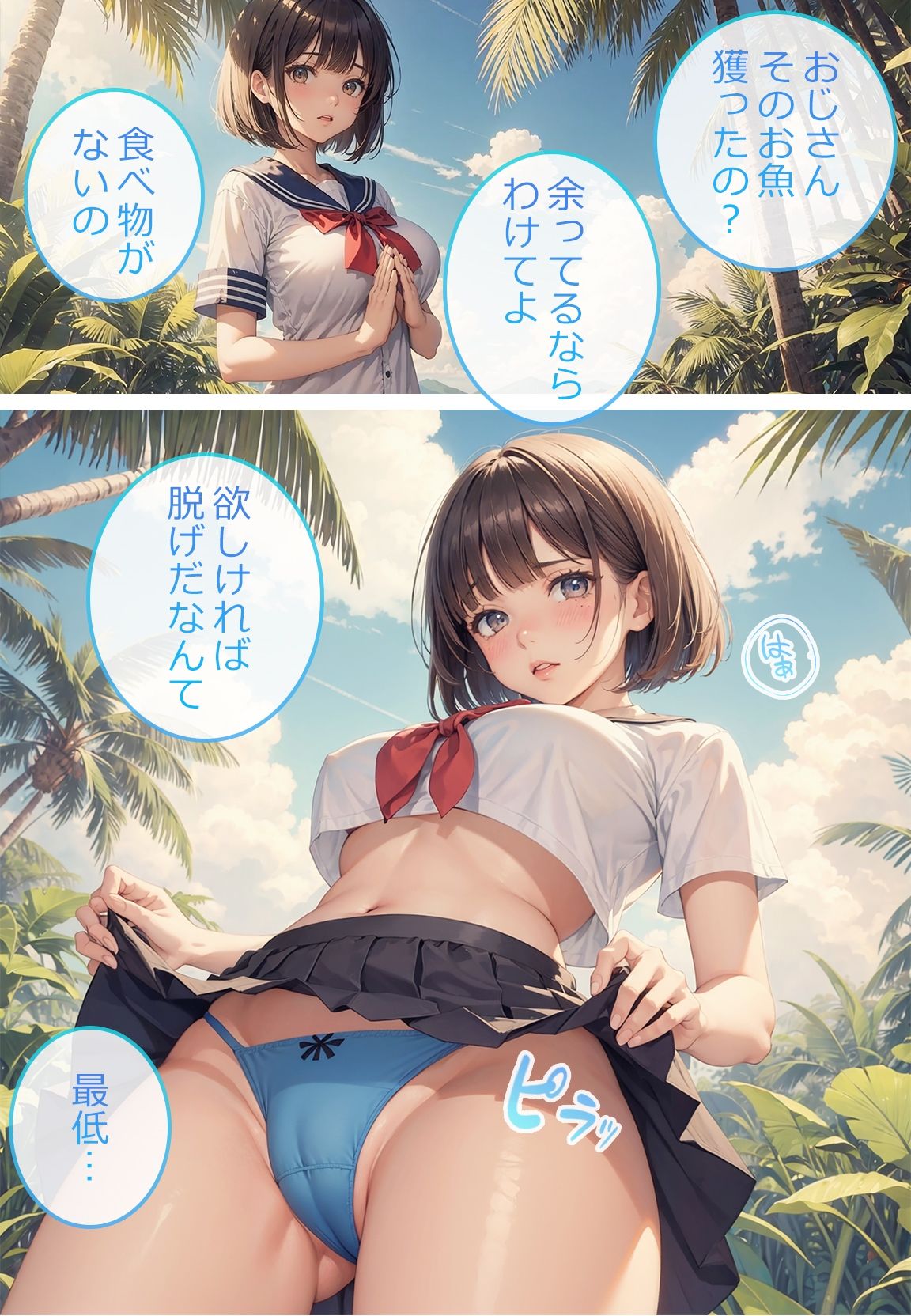 無人島おじさん サンプル5ページ目