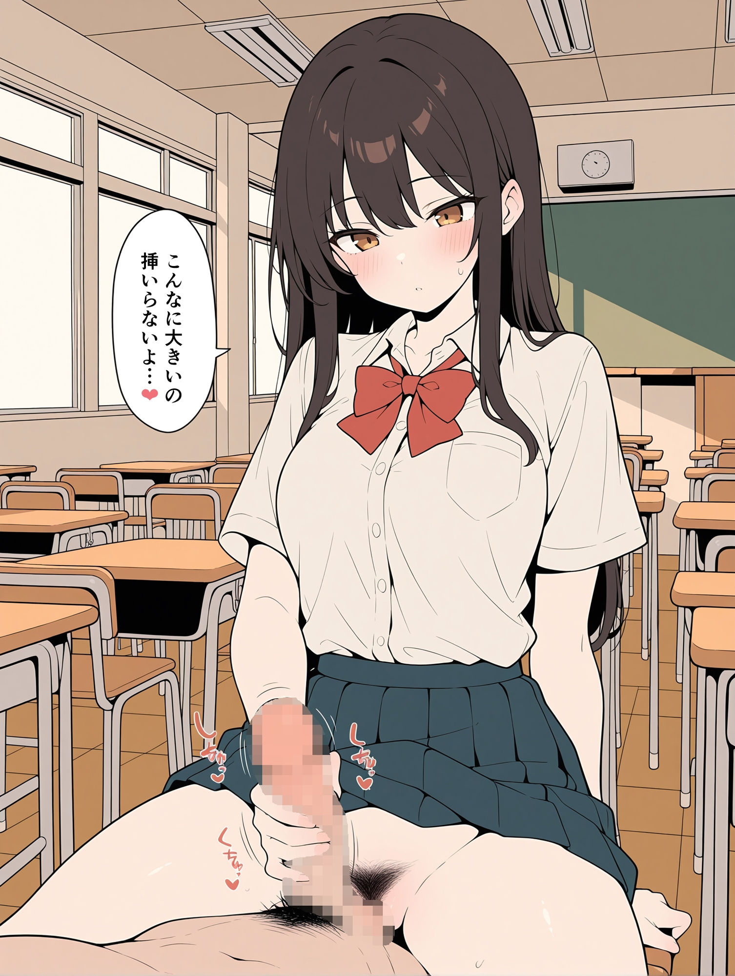 制服少女とエッチ サンプル9ページ目