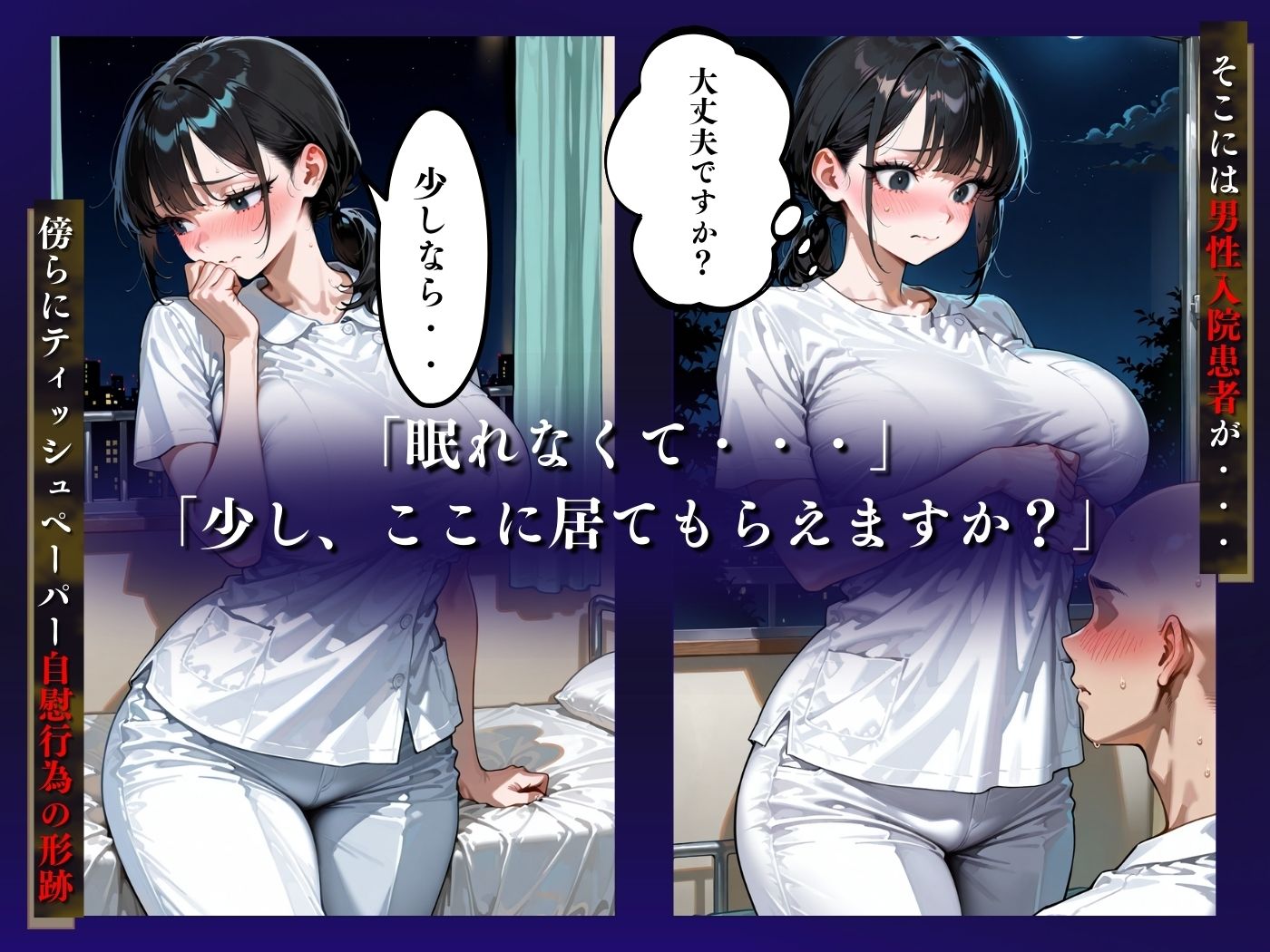 看護師深夜の素股 サンプル6ページ目