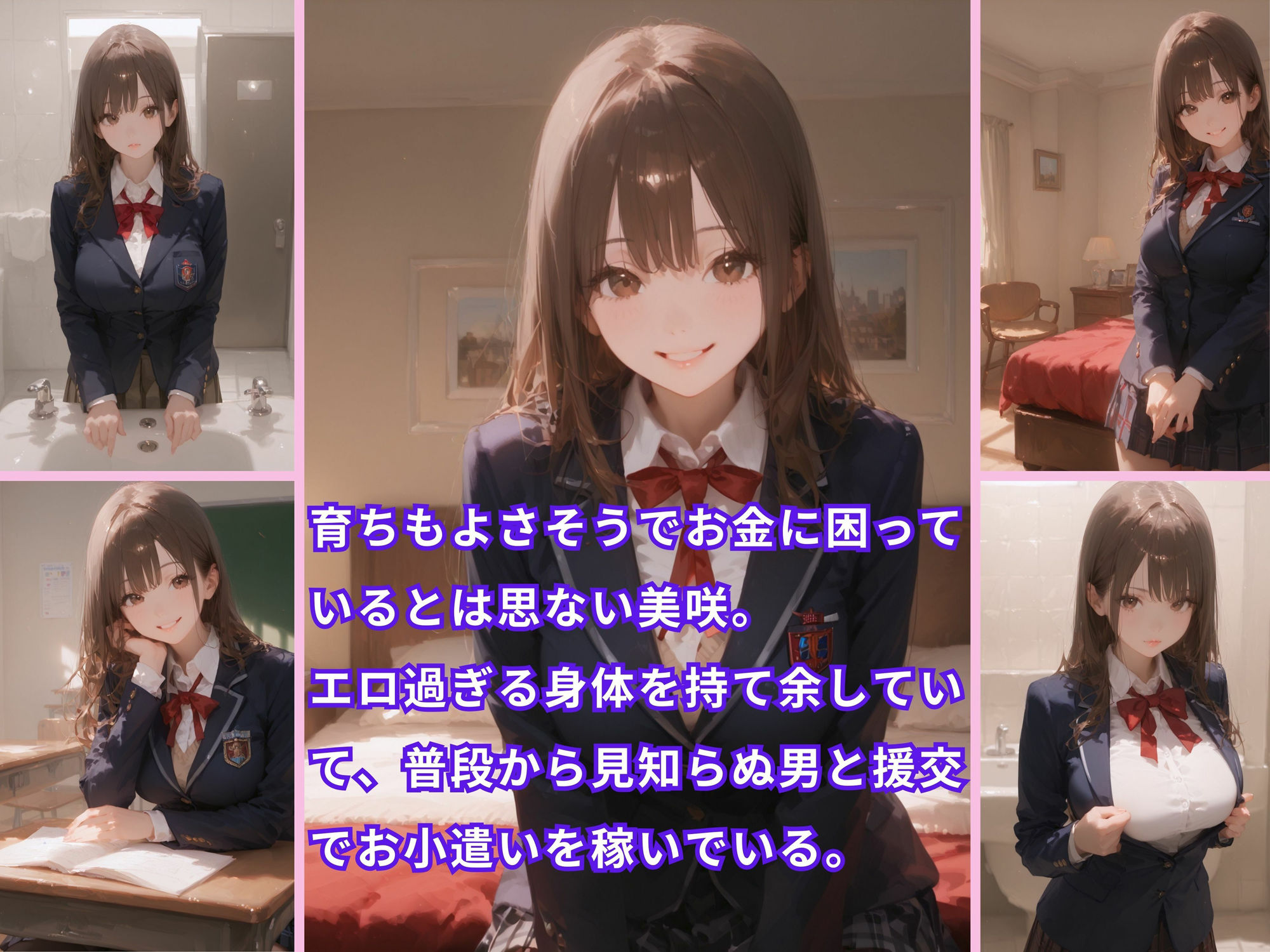 お嬢様女子校生の援交記録 サンプル2ページ目