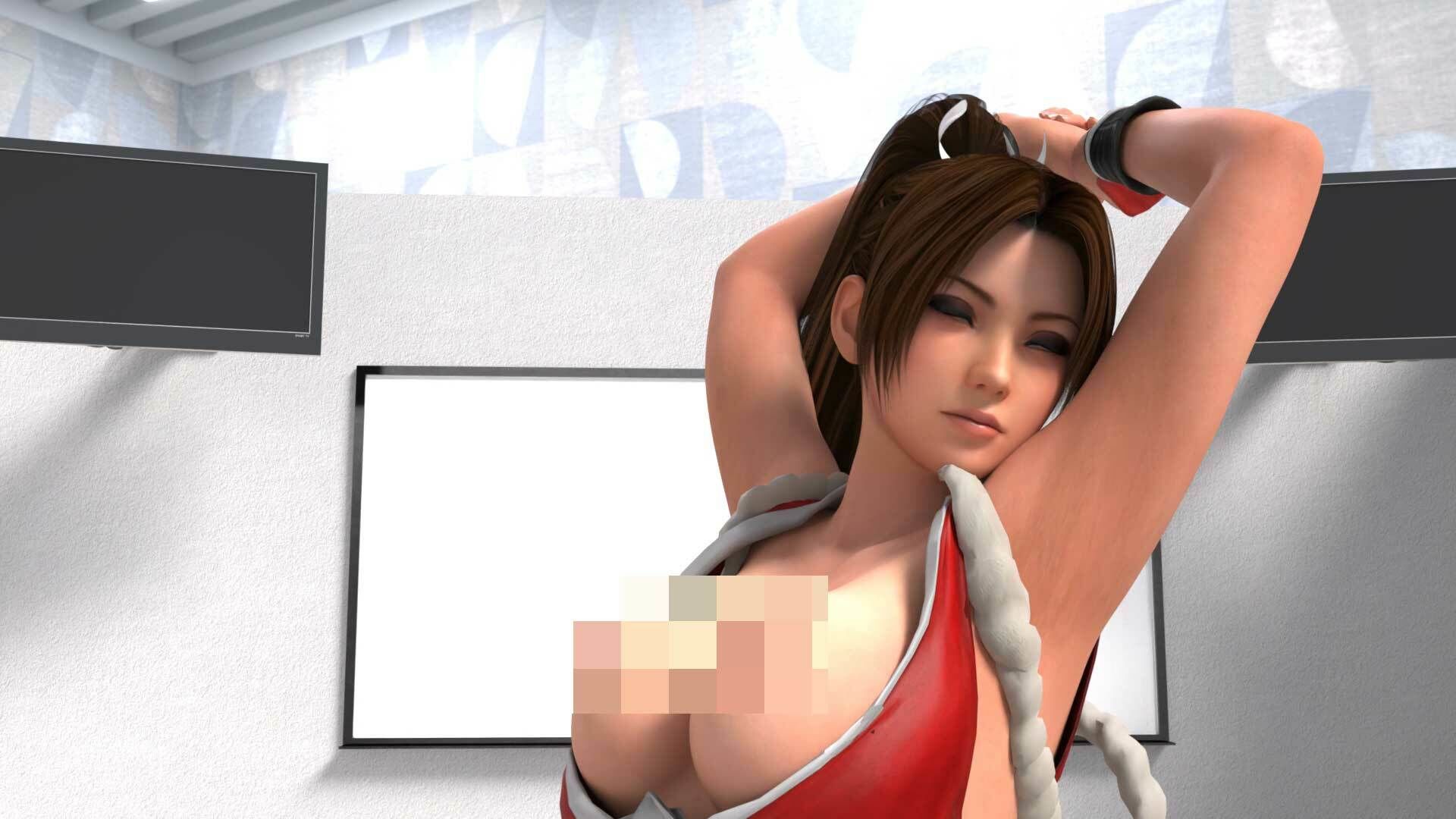 元祖セクシーくノ一『不知火舞』の丸出しおっぱいの乳揺れでヌキまくろう（セルフ・ユサユサ編3） サンプル2ページ目